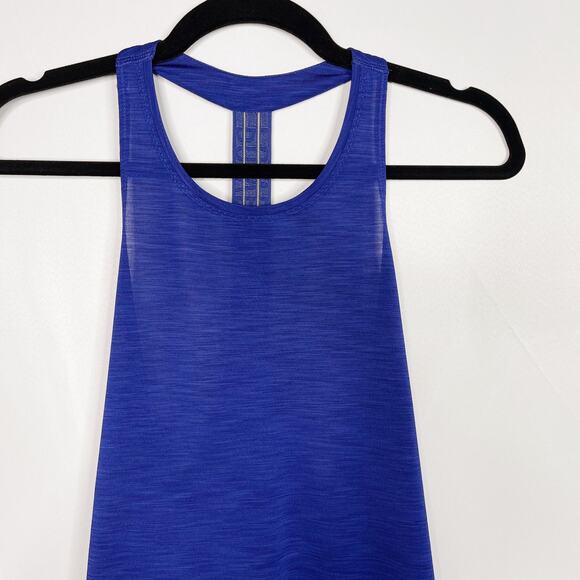 Athleta XSmall XS Incline Tank Top Racerback Power Of She Blue Spacedye Scoop - Picture 3 of 12